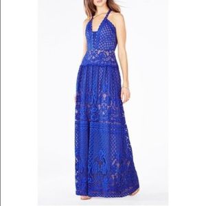 BCBGMAXAZRIA Christel Allure Floral Lace Gown sz6